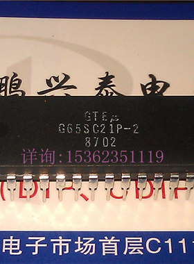 GTE  G65SC21P-2  进口40直插脚 早期 微处理器 老款CPU收藏