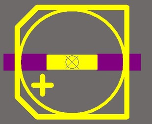 贴片电解电容封装库pcb 钽电容AD封装库 PCB封装库 电解电容贴片