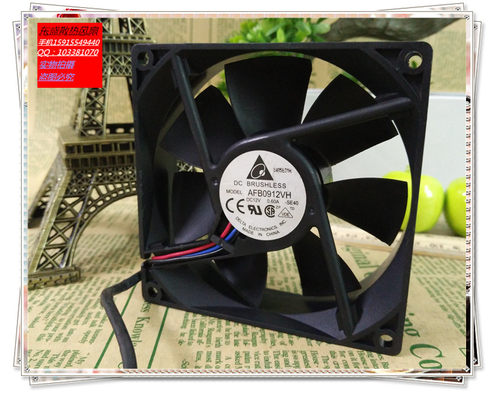 原装台达9025 双滚珠大风量风扇12V 0.60A AFB0912VH机箱散热风扇