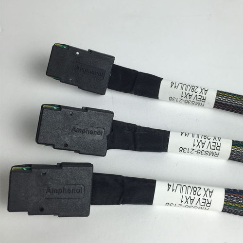 安费诺Amphenol 1拖1 mini SAS线 一对一接背板 SFF-8087 对 8087