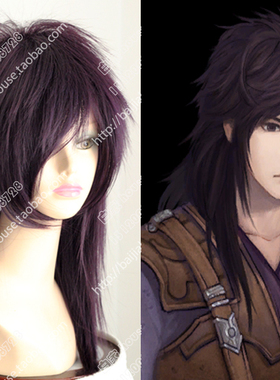 原版 cosplay假发 暗紫色  姜承（姜世离）仙剑奇侠传5 前传