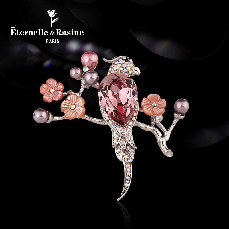 Broche femme ETERNELLE en cristal autrichien - Ref 1172048 Image 1