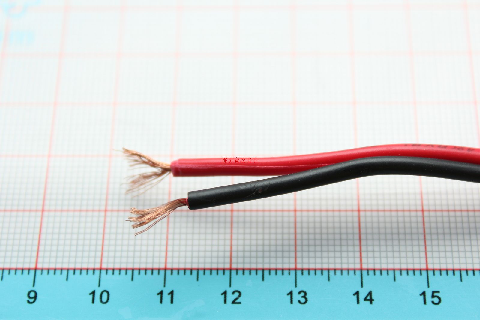 10米 红黑并排线 红黑双排测试线 2*0.75MM平方导线 300V