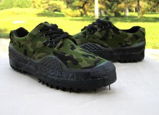 3520低帮99迷彩鞋男女农田胶鞋帆布解放鞋胶鞋军训鞋大码4647包邮