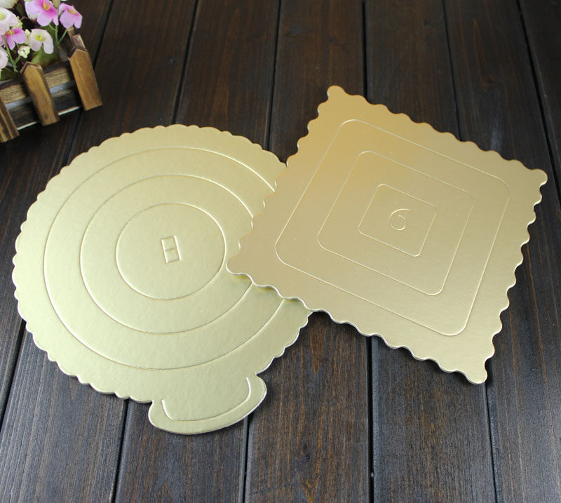 倍享 金色慕斯垫片 方形圆形4寸/6寸/8寸/10寸 生日蛋糕裱花用,厨房/烹饪用具,点心包装盒/包装袋,淘宝优惠券,粉丝福利购,淘宝优惠卷