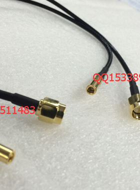 SSMB射频黑色RG316跳线 SSMB母转SMA公优质50欧高频馈线SSMB转SMA
