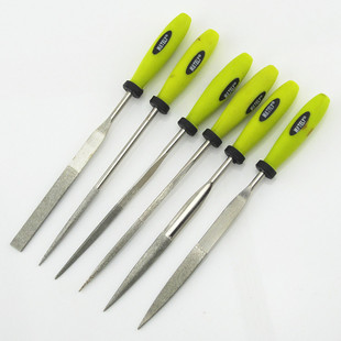 威特力6件套金钢石锉刀 什锦锉 金钢砂锉刀 修边刀 整形锉