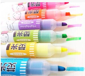晨光文具萤光记号笔MF-5301香味米菲荧光笔6色笔学生学习用品盒装