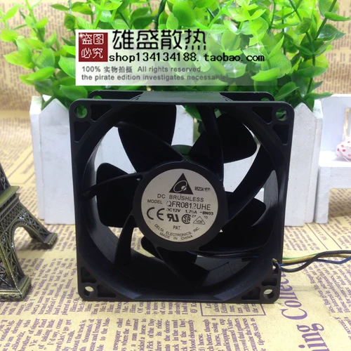 Оригинальный Taida 12V 1.7A QFR0812UHE 8038 Четырех -линейный вентилятор охлаждения ШИМ