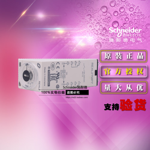 印尼进口原装正品 施耐德时间继电器 REXL2TMP7 AC230V 0.1s-100h