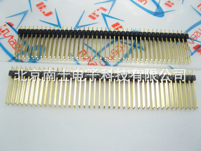 精工南士 镀金2*40P 80PIN 间距2.54MM 针长21MM 双排针 直针 A级