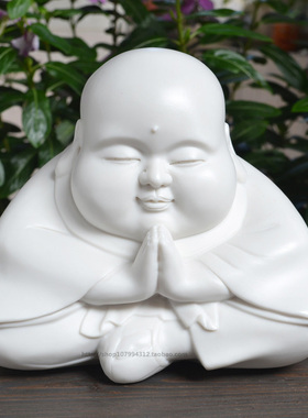 工艺品禅意风陶瓷人物客厅小佛像