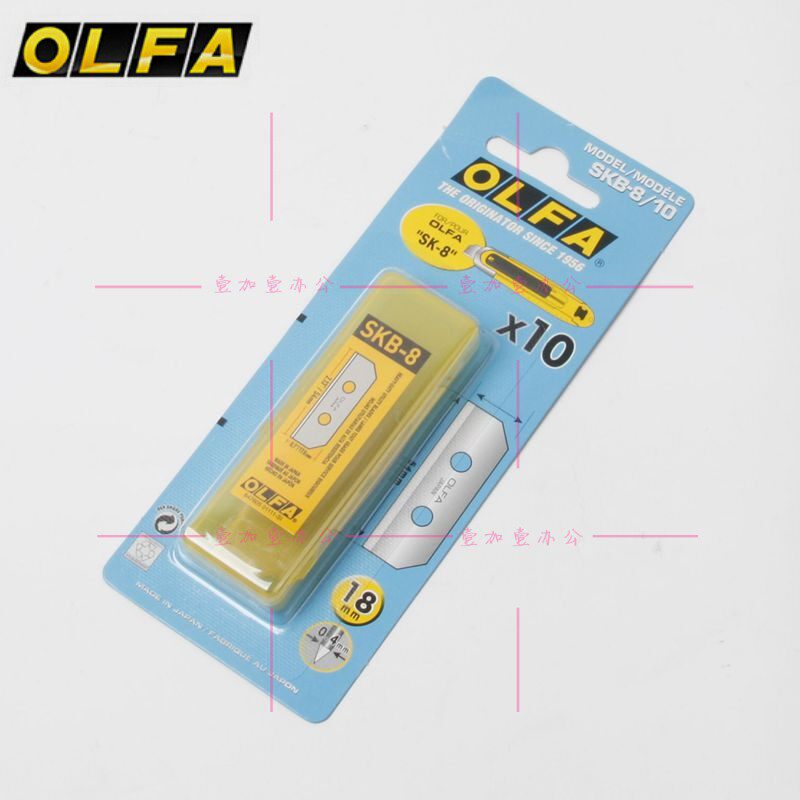 正品日本OLFA安全工作刀片SKB-8/10B美工刀片用于SK-8