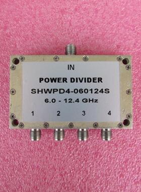SHWPD4-060124S 6-12.4GHz 10W SMA射频同轴4路 一分四功分器