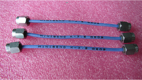 进口MINIBEND K-3.5 40GHz 2.92mm头 8.89公分微波同轴电缆跳线