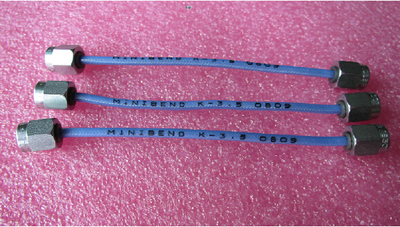 进口MINIBEND K-3.5 40GHz 2.92mm头 8.89公分 微波同轴电缆跳线