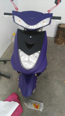 哈雷摩托车大号车标车贴小猴子电动车亚光磨砂亮黑全车改装改色膜