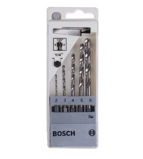 原装 博世BOSCH电动工具附件5支六角柄木工钻头套装