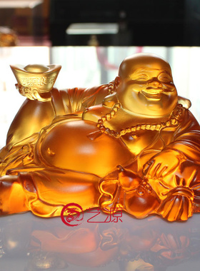 琉璃百财风水供奉开张弥勒佛像