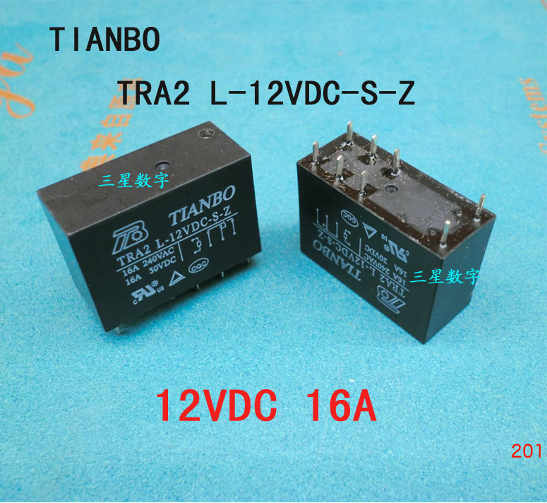 TIANBO  TRA2 L-12VDC-S-Z （12VDC 16A）继电器