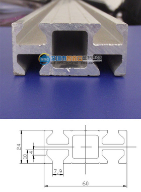 智鑫云机械手配件天行四槽铝条24x60铝型材MF06004治具铝材配件