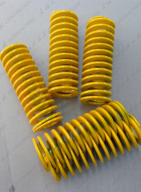 压缩矩形弹簧模具配件黄色22x25-200 击锤弹簧高压弹簧疏通机弹簧