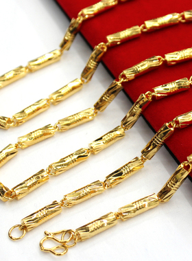 逼真风实心项链结婚饰品假黄金