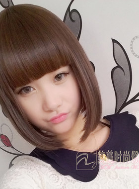 假发女短直发bobo时尚内扣发套