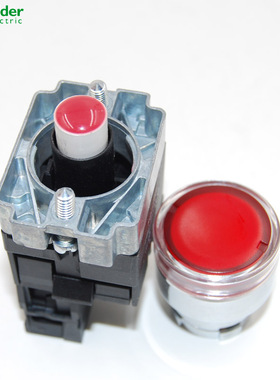 原装正品 施耐德 红色带灯按钮开关 XB2-BW34B2C 24V ZB2-BE102C