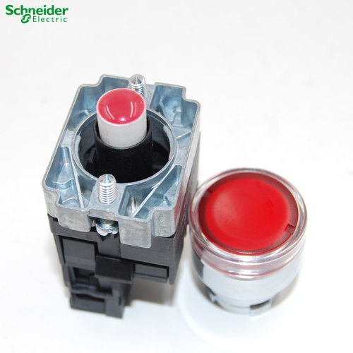 原装正品施耐德红色带灯按钮开关XB2-BW34B2C 24V ZB2-BE102C