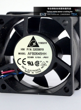 全新 台达 6025 AFB0648HH 48V 0.10A 双滚珠 3线 6cm变频器风扇