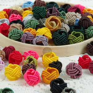 精翠菠萝扣 中国结 衣服玩具 饰品等常用中国结配饰 平结