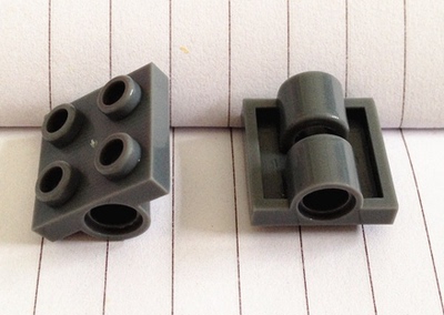 【顺乐康】拼插玩具配件颗粒 矮2*2底带2洞 2817 NO.S231