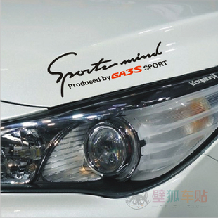 传祺GA3S视界灯眉贴纸 广汽传祺GA3S大灯贴纸 视界专用车贴灯眉贴