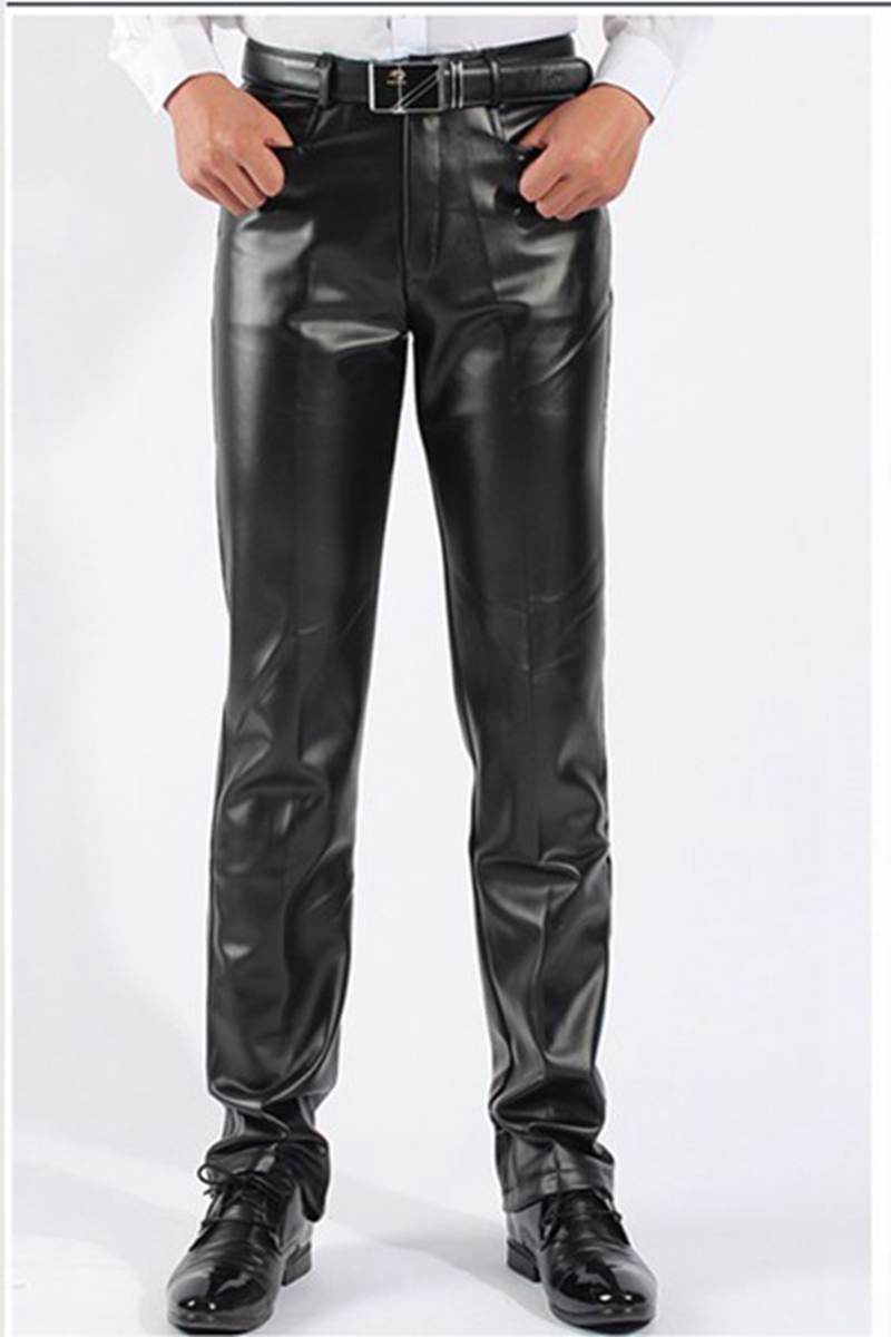 Pantalon cuir homme droit pour automne - Ref 1485733 Image 5