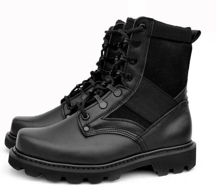 Boots militaires pour homme en cuir - Ref 1399135 Image 1