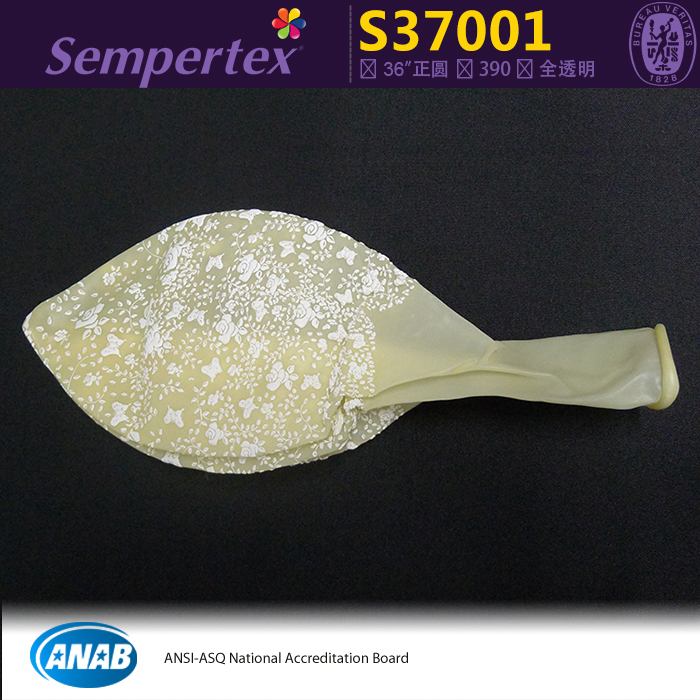 sempertex透明印花乳胶气球