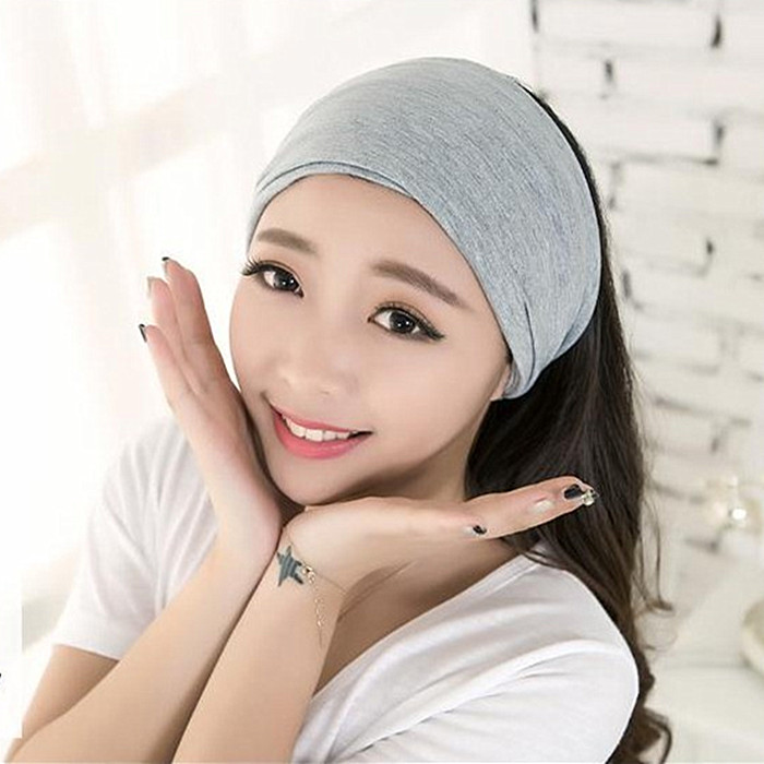 棉质发带遮白发洗脸运动瑜伽头巾