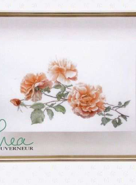 刘年锦绣 正品DMC线R线十字绣  非印花 TG 414 橙色玫瑰