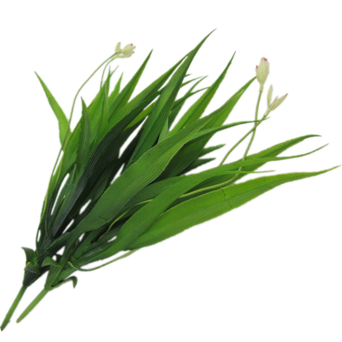 仿真绿植假花塑料花单只兰花盆栽植物背景墙装饰花草剑兰叶