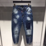 Áo len mùa xuân và mùa thu 2018 nam T-Shirt mận thêu vòng cổ áo thun áo len thanh niên xu hướng thời trang nửa tay áo áo gió