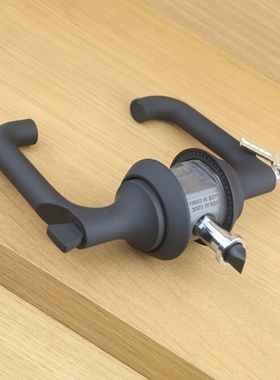 珂耐进口球形黑色门锁快装锁通道浴室卧室卫生间学校幼儿园专用锁