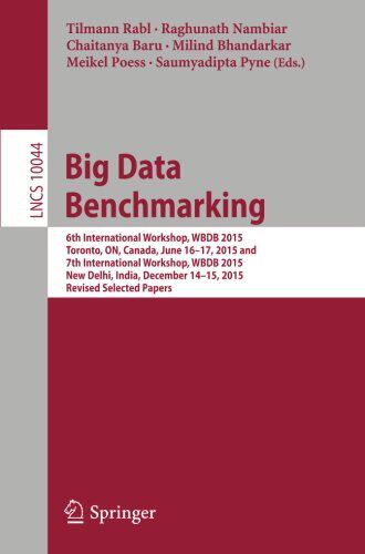 【预订】Big Data Benchmarking