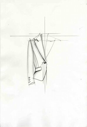 D8日本绘画大师古川云雪服装设计款式图手绘手稿服装画基础素材