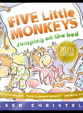 【预售】Five Little Monkeys Jumping on the Bed 25th Anniv