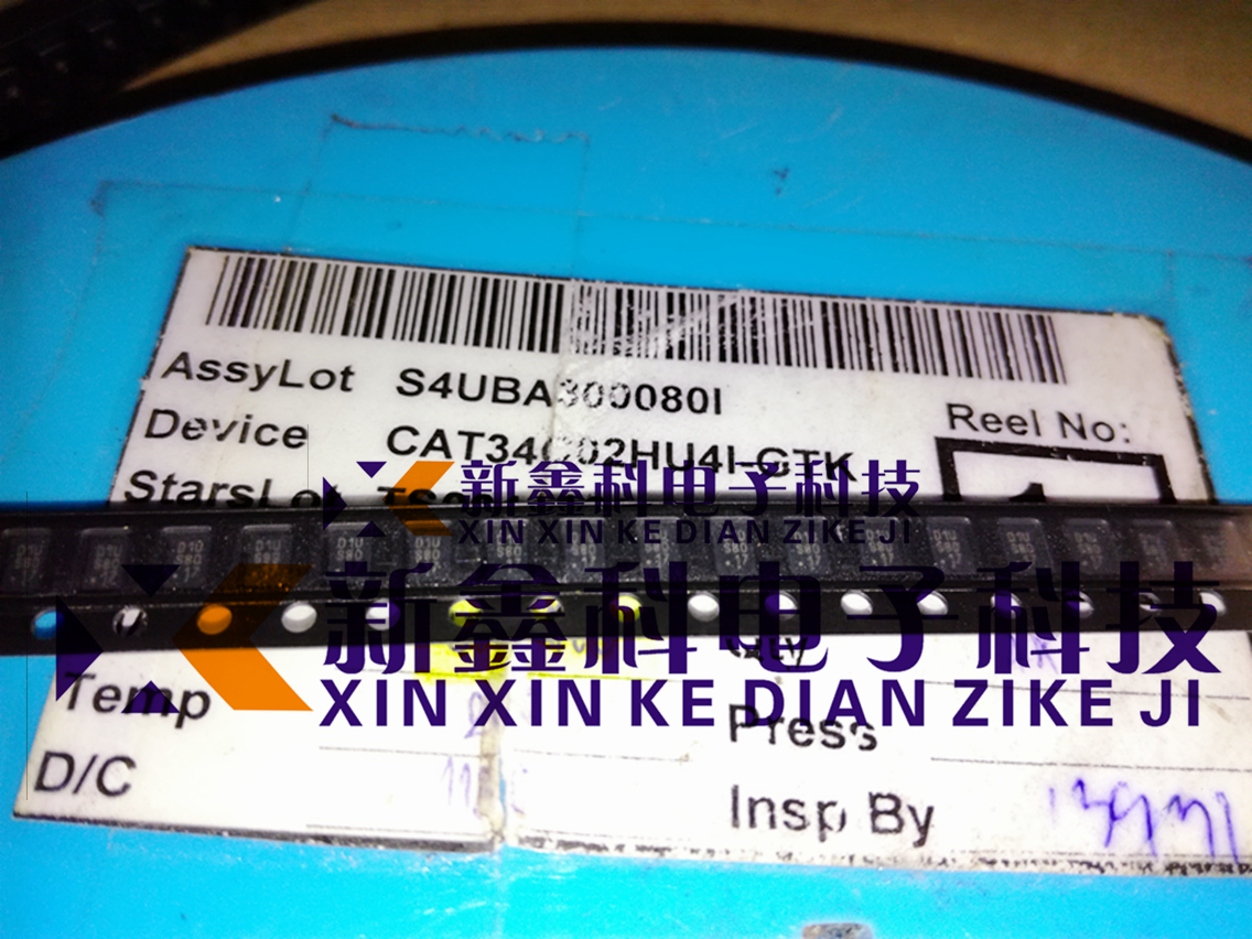 CAT34C02HU4I-GTK 丝印:D1U S80 UDFN8电可擦除可编程只读存储器