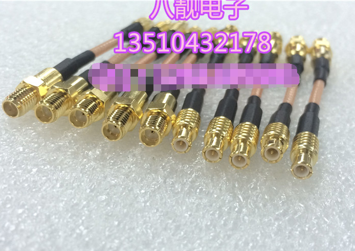 射频SSMA/MCX-KJ同轴RG316跳线高频迷你SMA母转MCX公50欧姆测试线