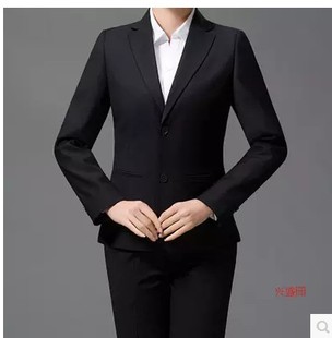 春秋装新款韩版修身女士小西服休闲职业大码中长款小西装外套女潮