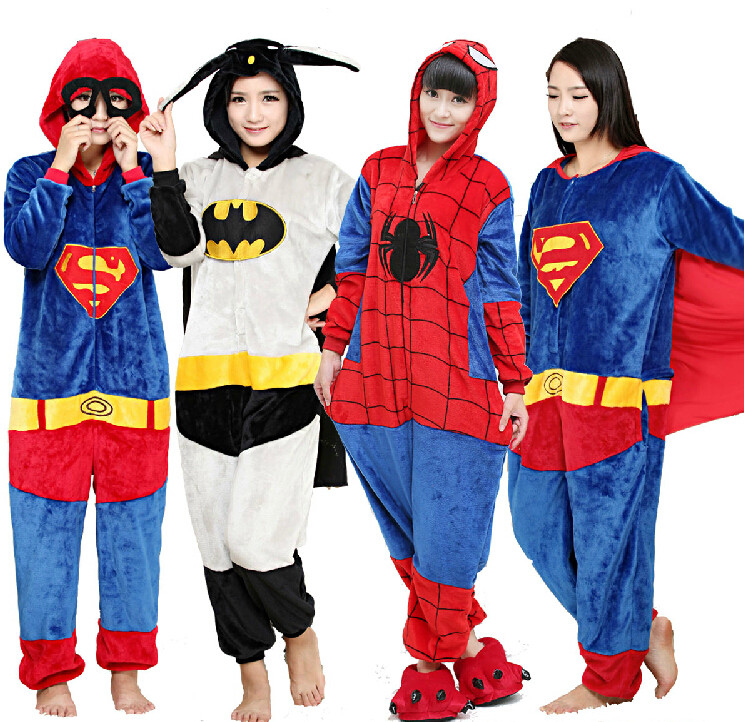 卡通动物连体恐龙法兰绒情侣睡衣