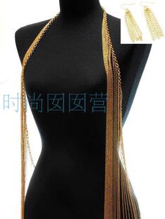 身体链套装 欧美流行身体链body 链式 多层十字链长款 BY212 chain